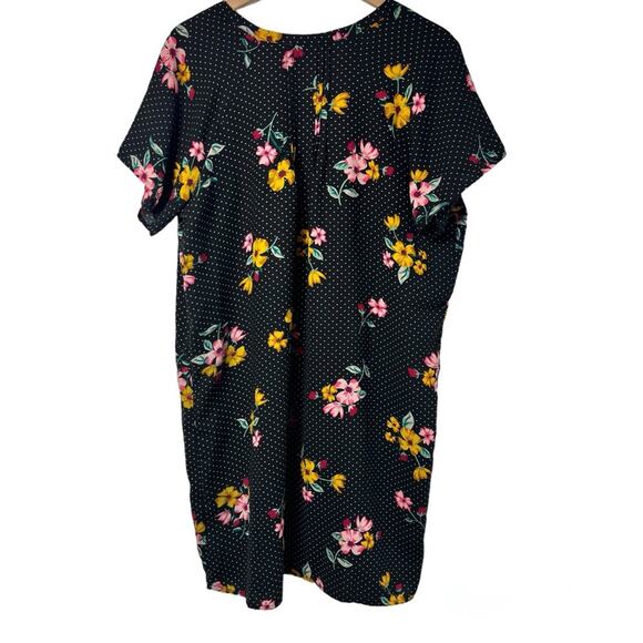 OLD NAVY FLORAL-PRINT CREPE SHIFT DRESS FOR WOMEN SIZE XL BRAND NEW - Picture 2 of 5